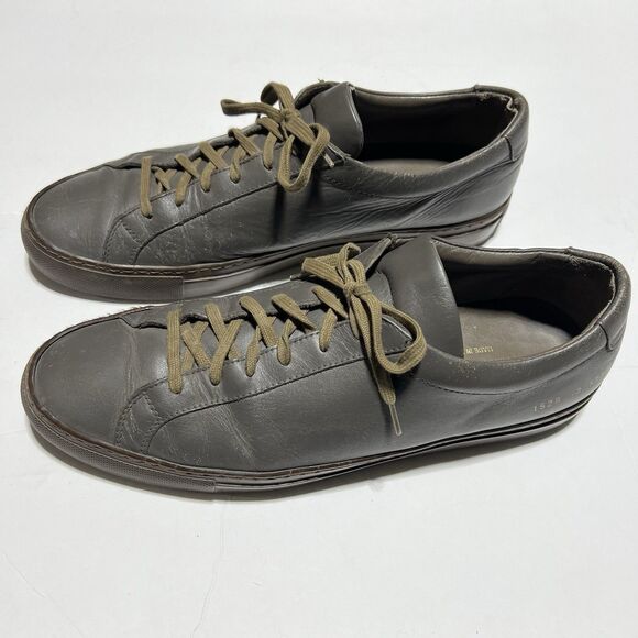 Common Projects Achilles Low Mens 43 Olive / Grey - Picture 2 of 8